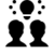 Teamarbeit in allen Bereichen und Berufsgruppen - Icon